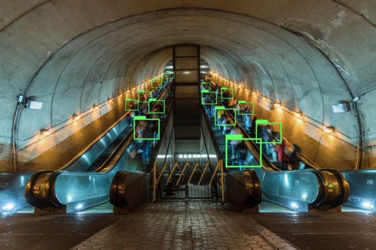Object detection to determine civilian traffic within a metro station